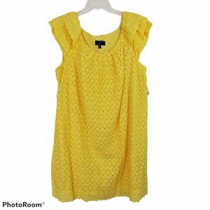 Yellow Eyelet Dress NWT by Ronni Nicole 22W
